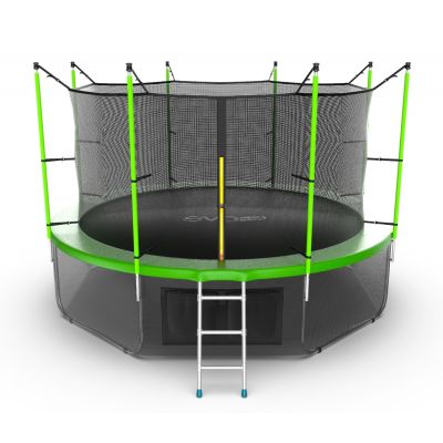 Батут EVO JUMP Internal 12ft (Green) с нижней сеткой